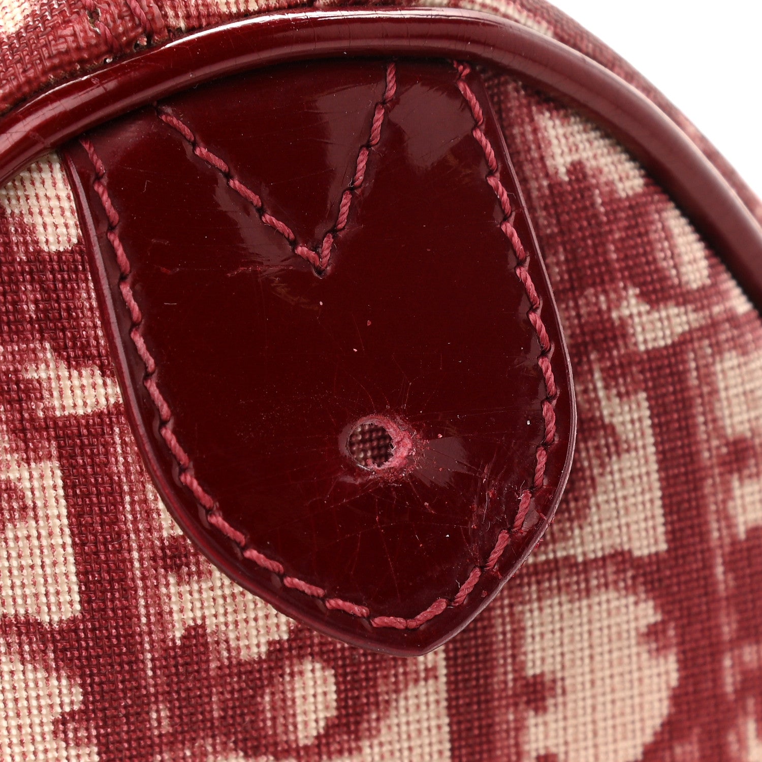 Christian Dior Monogram Boston Red 18 of 18