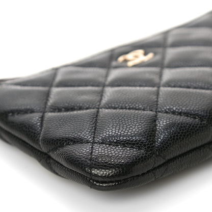 Chanel Caviar Quilted Small Cosmetic Case Black 9 of 12