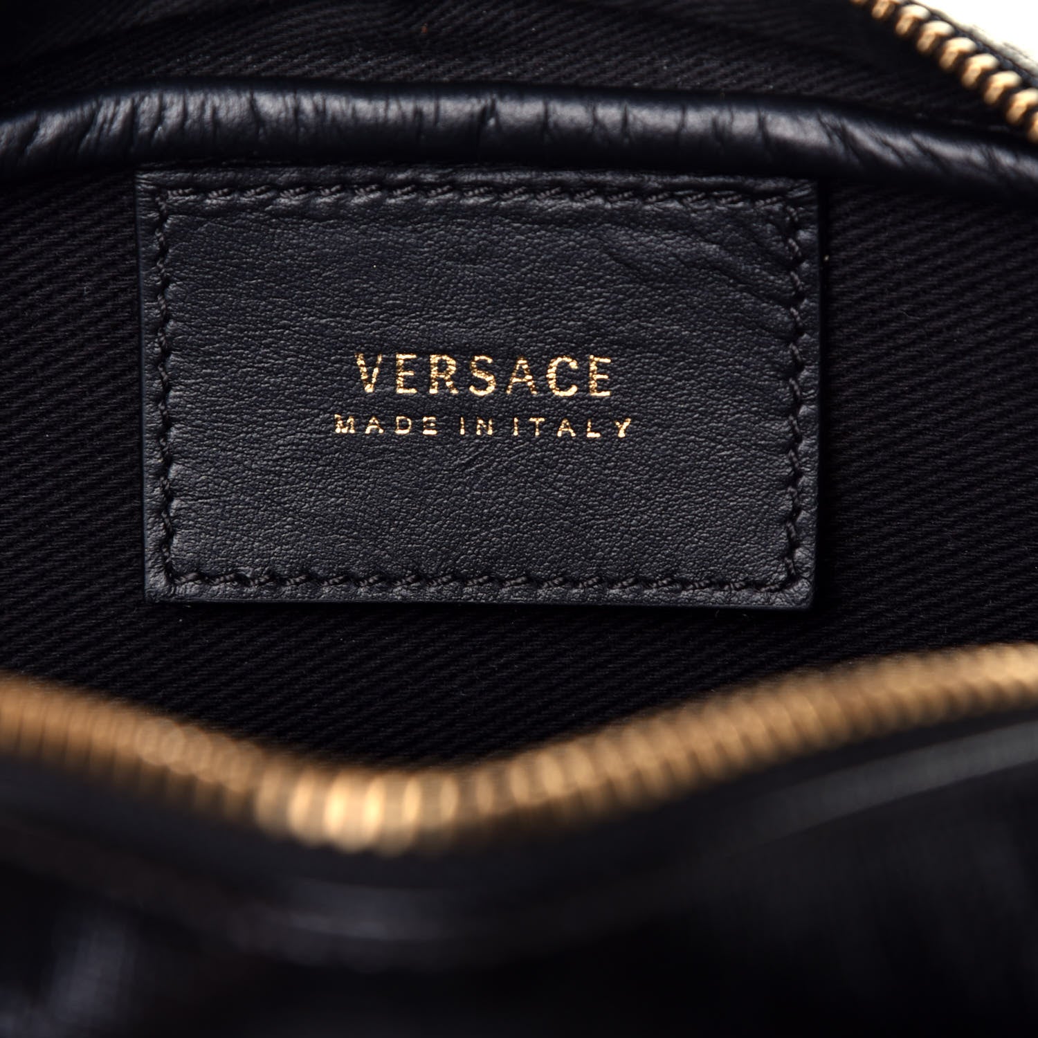 Versace Coated Canvas 90's Logo Belt Bag Black 6 of 9