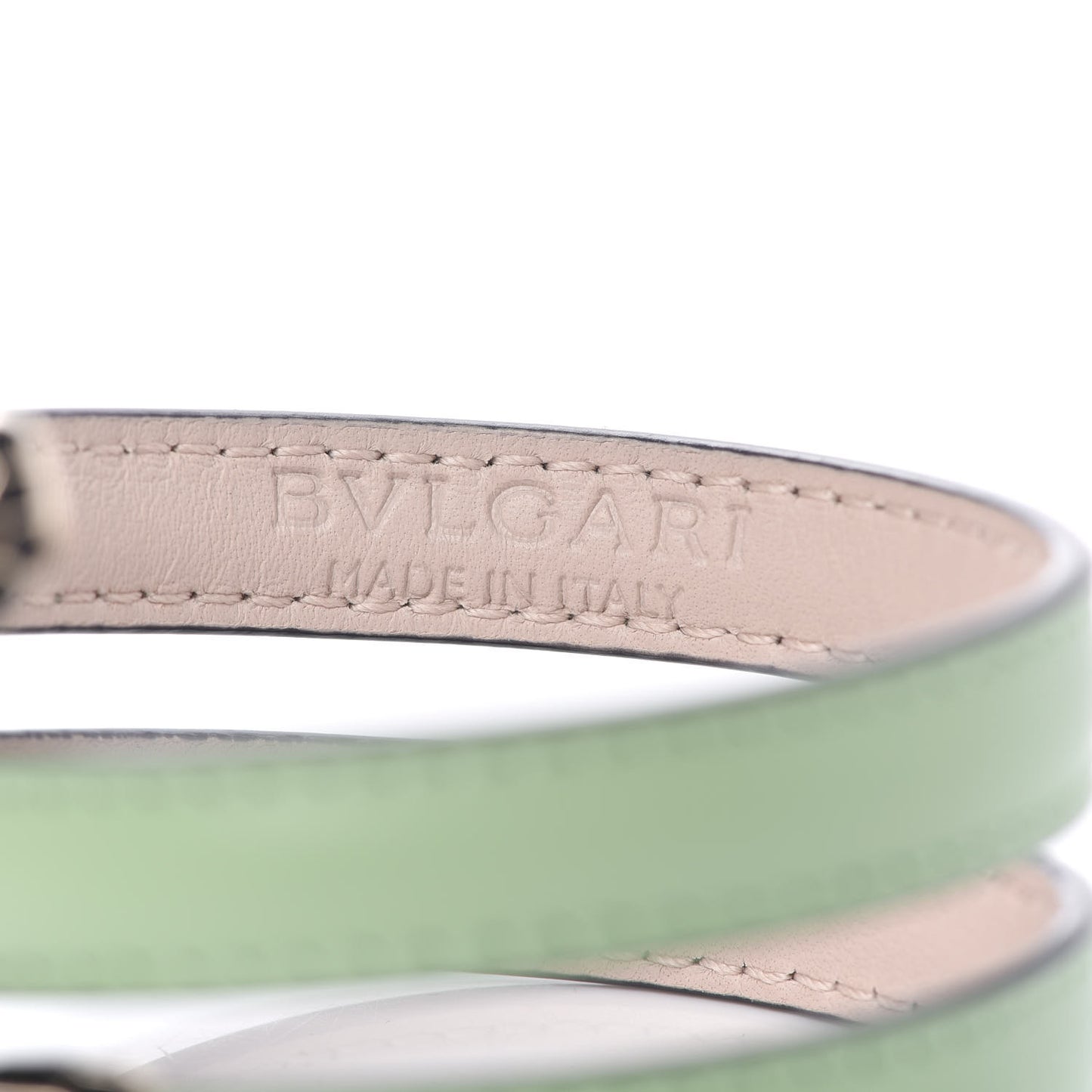 Calfskin Serpenti Forever Double Coil Cleopatra Bracelet Green