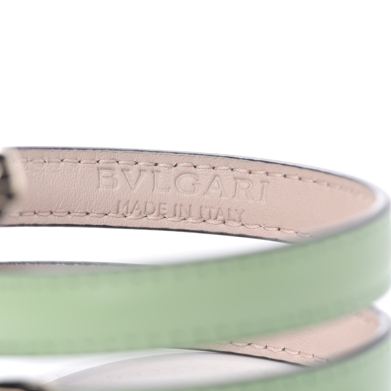 Bulgari Calfskin Serpenti Forever Double Coil Cleopatra Bracelet Green 4 of 5