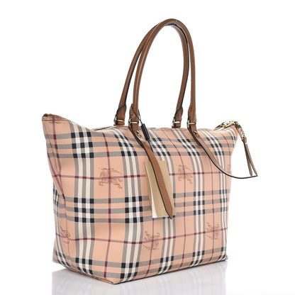 Burberry Haymarket Check Medium Salisbury Tote Camel 3 of 7