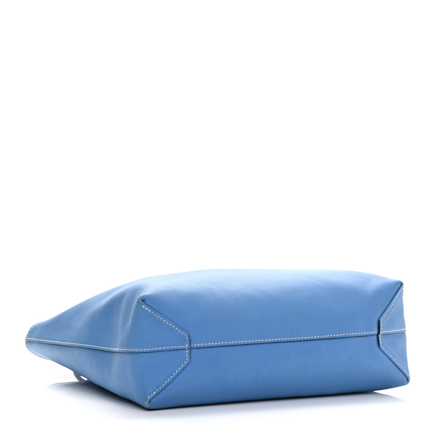 Hermes Veau Sikkim Double Sens 28 Reversible Tote Bleu Sapphire Bleu Paradis 6 of 14