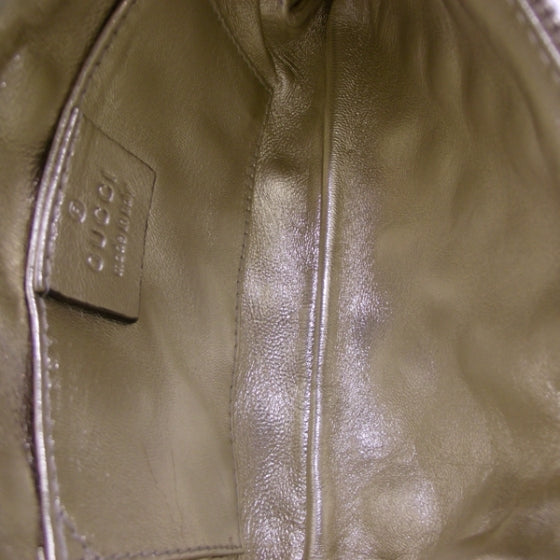 Stitched Guccissima Leather Evening Bag Gold