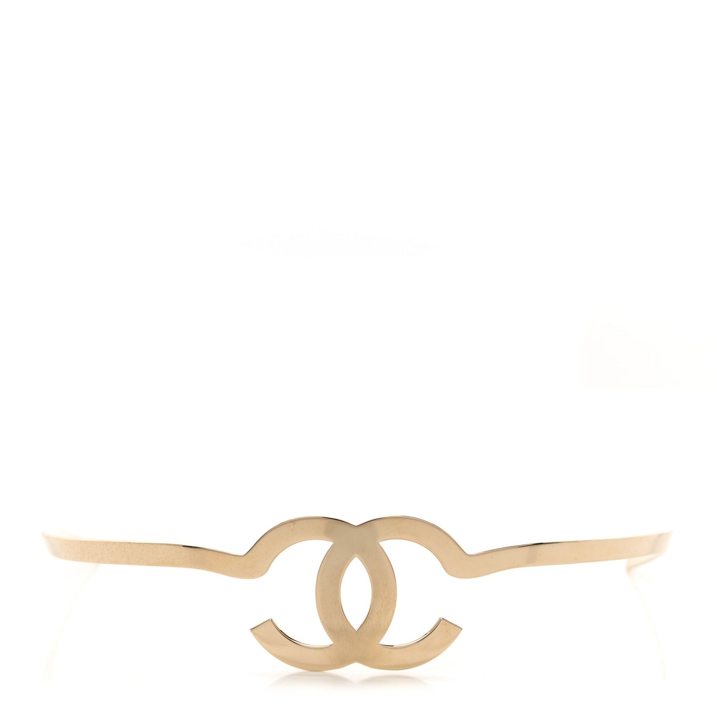 Metal CC Headband Light Gold