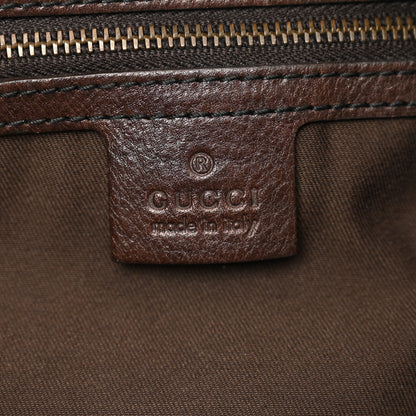 Gucci Monogram Large Jockey Hobo Dark Brown 7 of 12