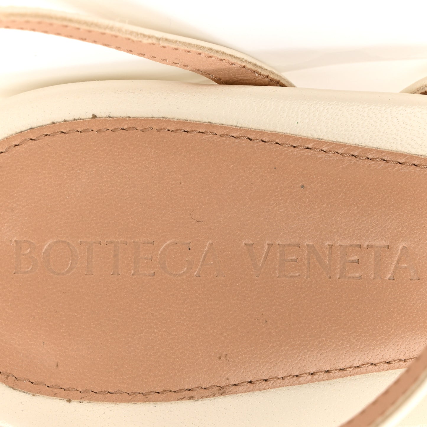 Lambskin Stretch Multi Strap 35mm Sandals 37.5 White