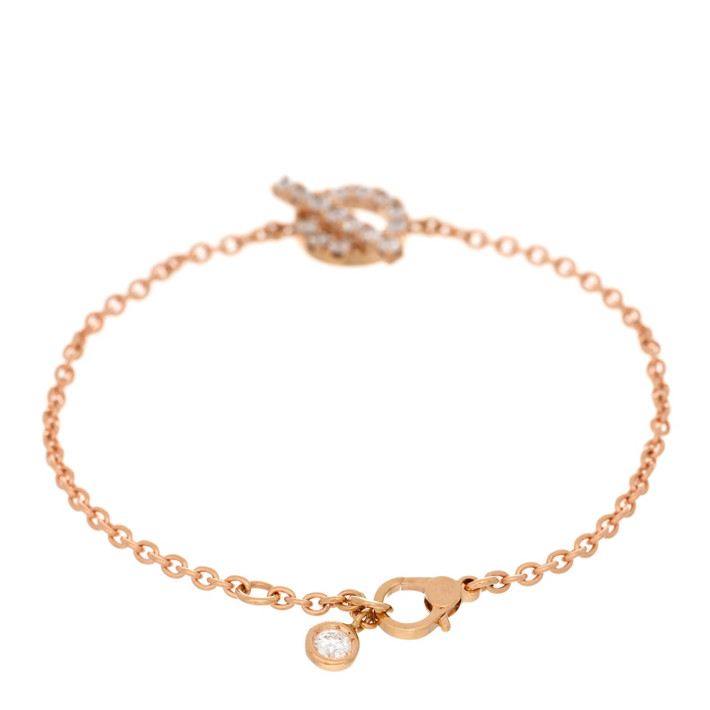 18K Rose Gold Diamond Finesse Bracelet SH