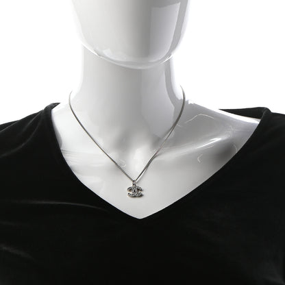 Chanel Crystal Timeless CC Necklace Silver 2 of 5