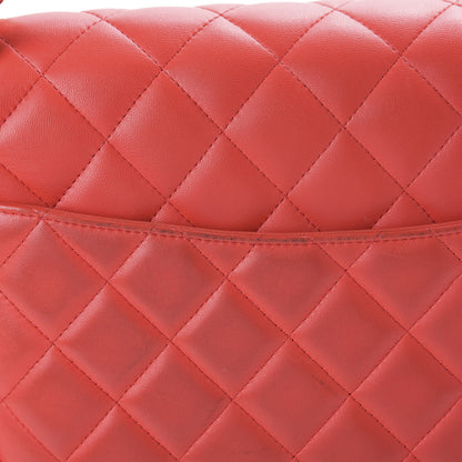 Chanel Lambskin Quilted Maxi Double Flap Red 9 of 11