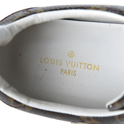 Louis Vuitton Calfskin Monogram LV Black Heart Sneakers 38 Cacao 11 of 13