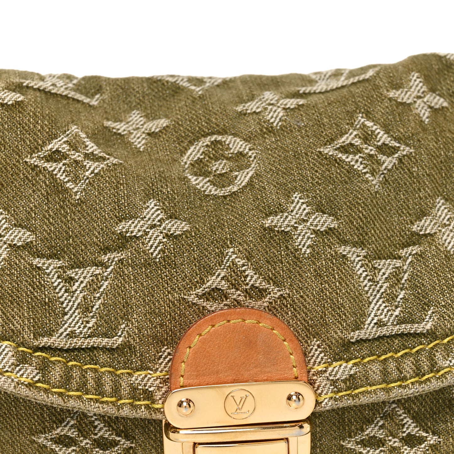 Monogram Denim Mini Pleaty Lichen