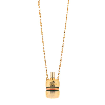 Gucci Metal Enamel Bottle Pendant Necklace 1 of 6