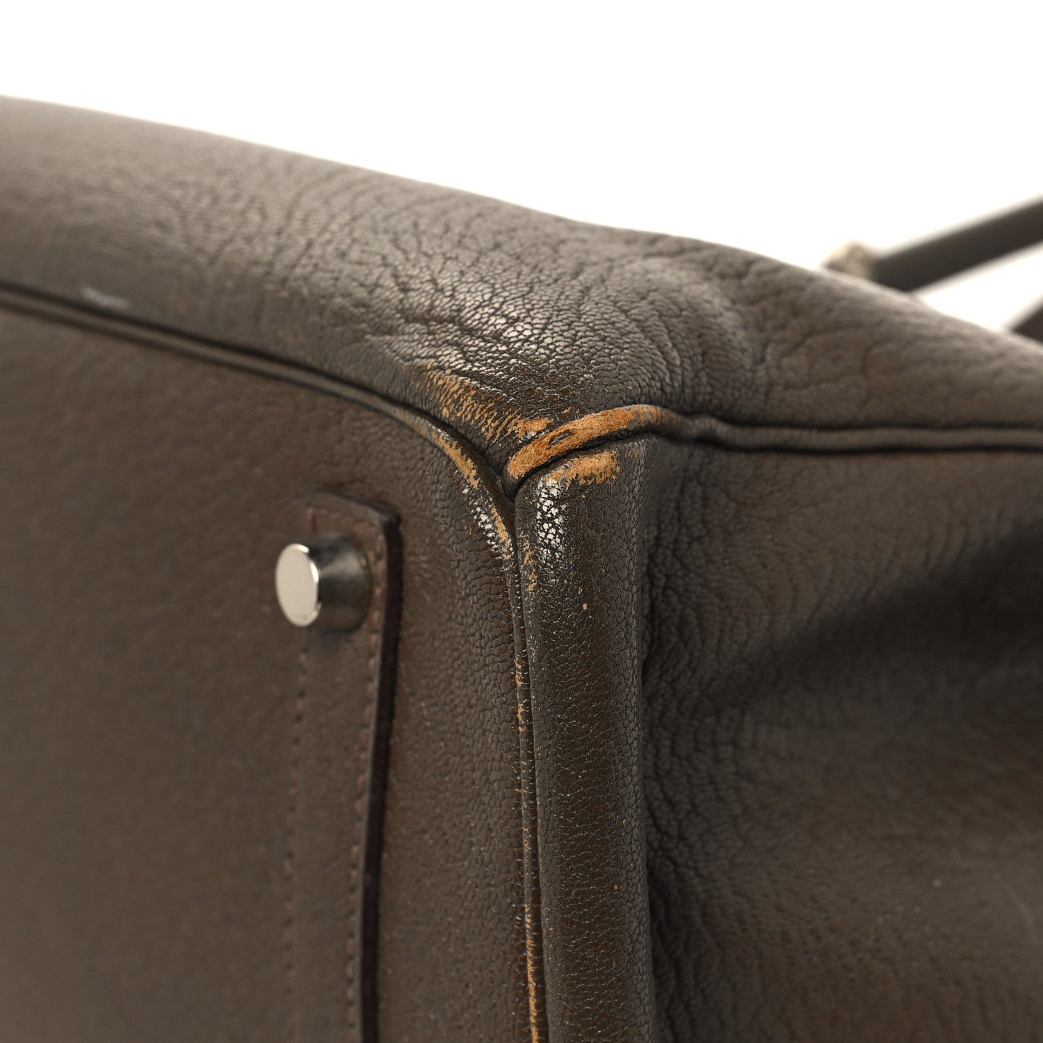 Hermes Chevre de Coromandel Birkin 35 Vert Bronze 10 of 17