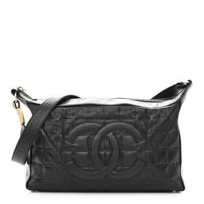 Chanel Lambskin Quilted Medium Chocolate Bar Shoulder Bag Black 1 of 11