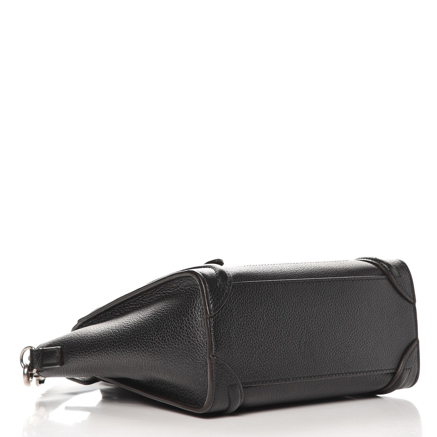 Drummed Calfskin Nano Luggage Black
