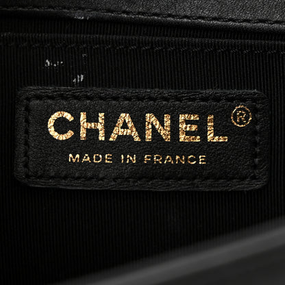 Chanel Calfskin Chevron Quilted Small Boy Flap Black 6 of 15