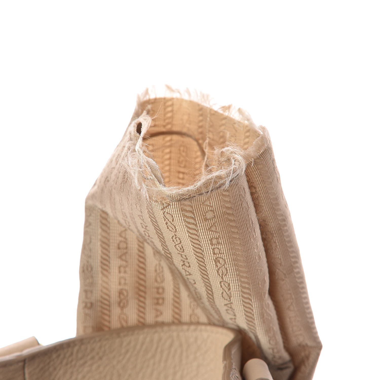 Prada Vitello Daino Side Pocket Tote Sabbia 10 of 17