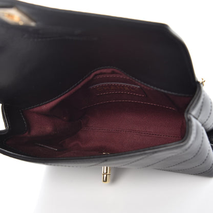 Chanel Calfskin Chevron Stitched Coco Waist Bag Black 5 of 9