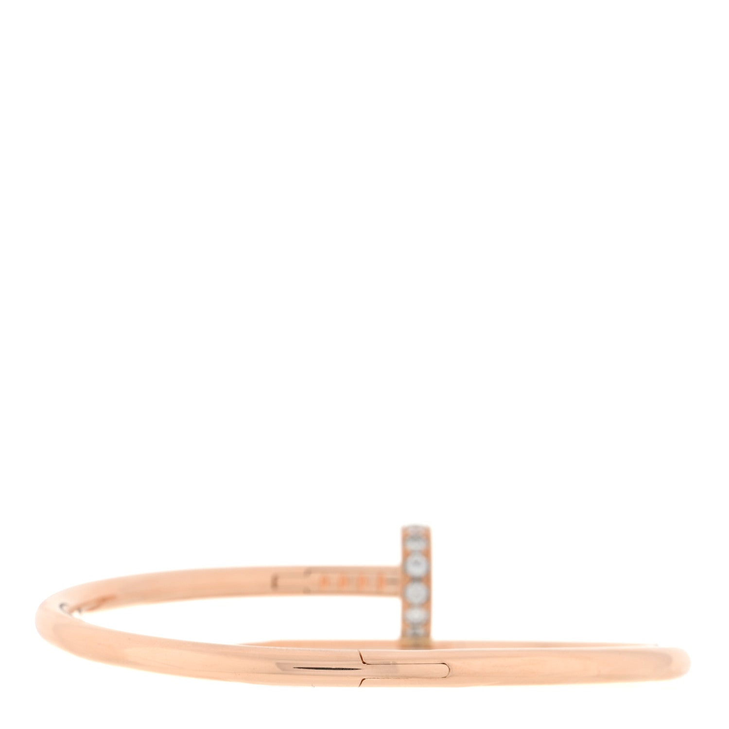Cartier 18K Pink Gold Diamond Juste Un Clou Bracelet 15 2 of 4