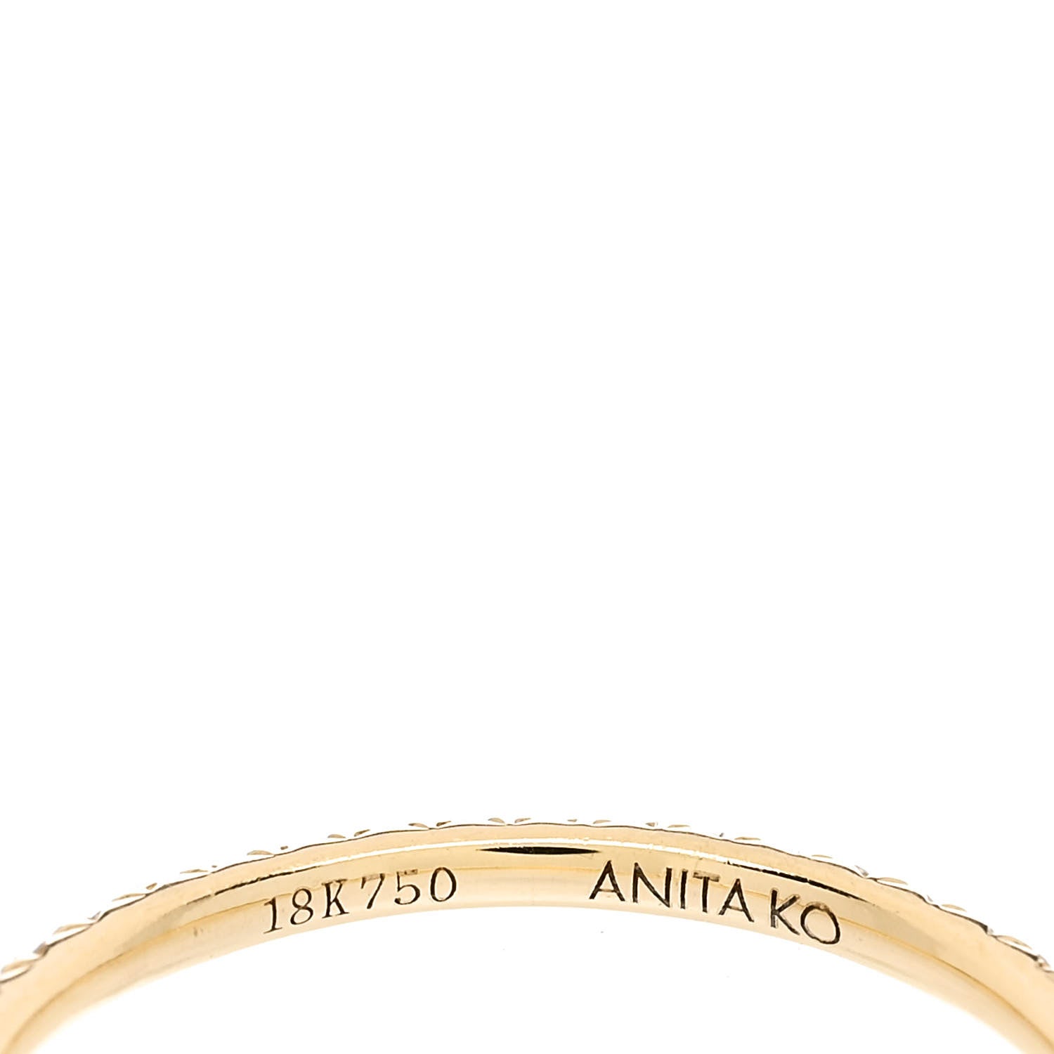 Anita Ko 18K Yellow Gold Diamond Eternity Ring 53 6.5 4 of 4