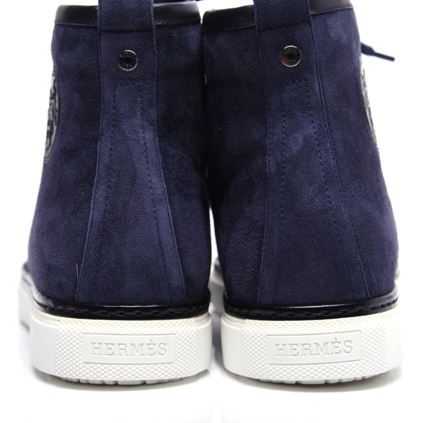 Suede Mens Jimmy High Top Sneakers 40.5 Navy Blue