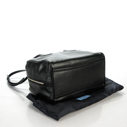 Prada Soft Calf Medium Inside Tote Black Mughetto 4 of 9