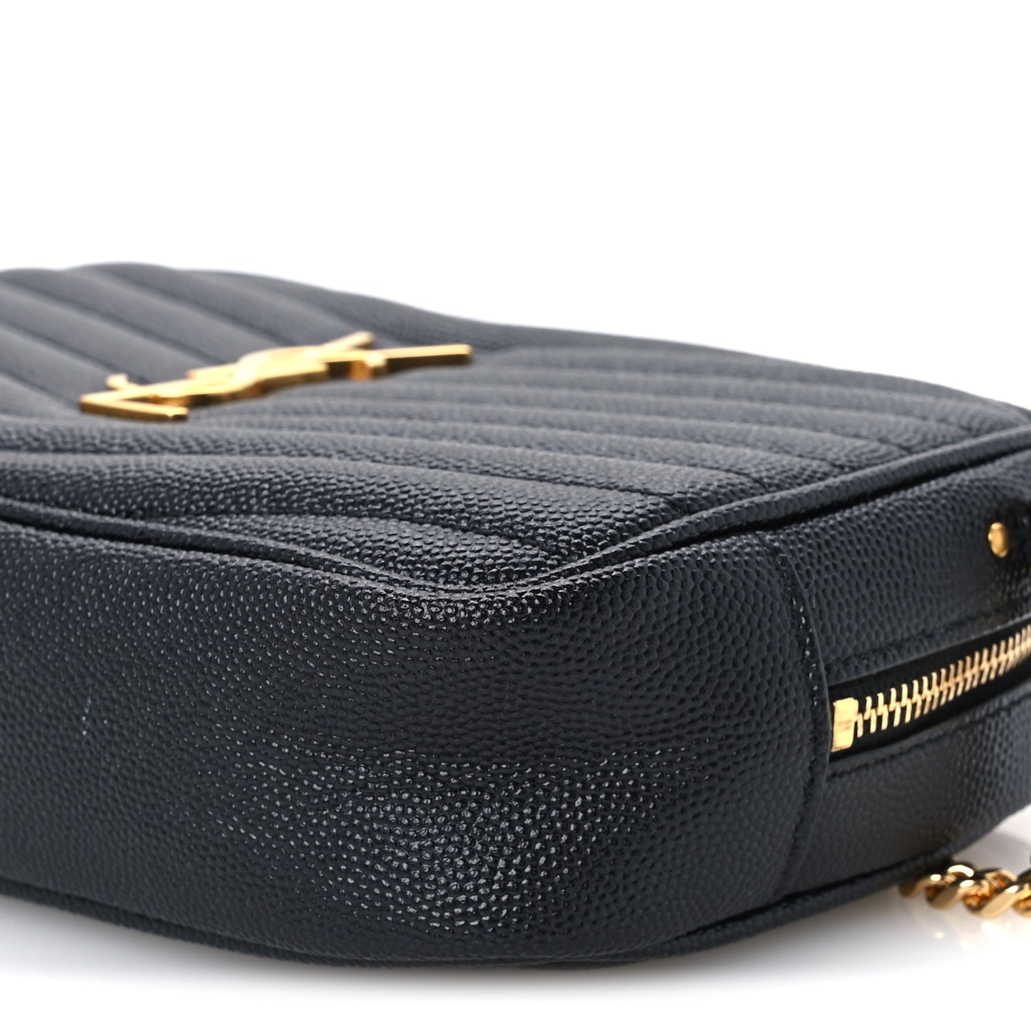 Grain De Poudre Matelasse Monogram Mini Lou Camera Bag Black