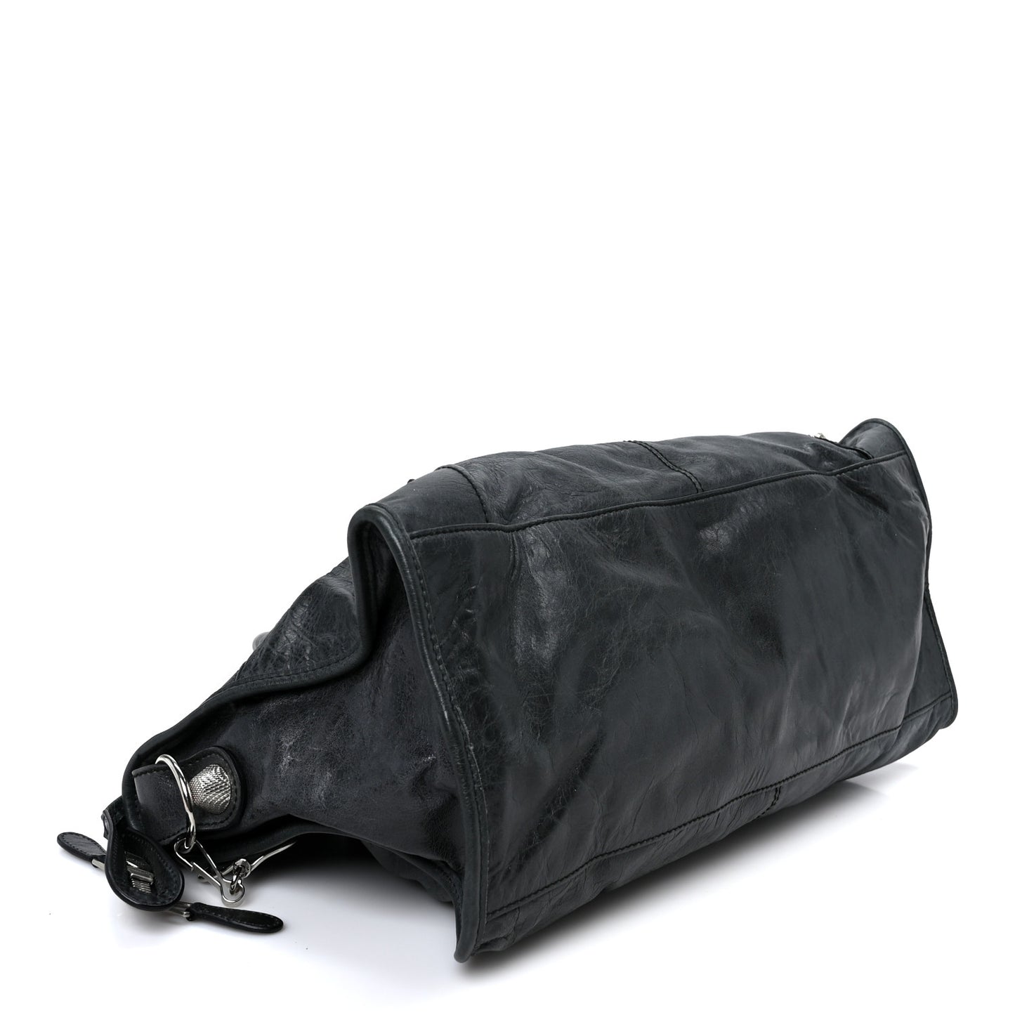Agneau Giant 21 Silver Hardware Part Time Black