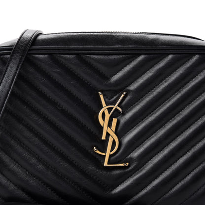 Saint Laurent Calfskin Matelasse Monogram Lou Camera Bag Black 12 of 12