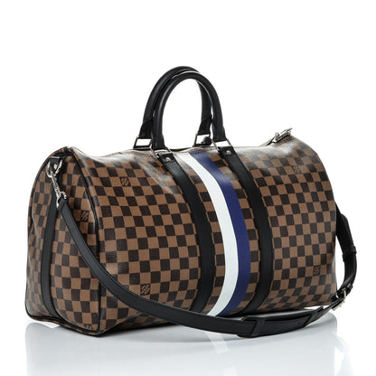 Louis Vuitton Savane Damier Ebene Keepall Bandouliere 45 3 of 9