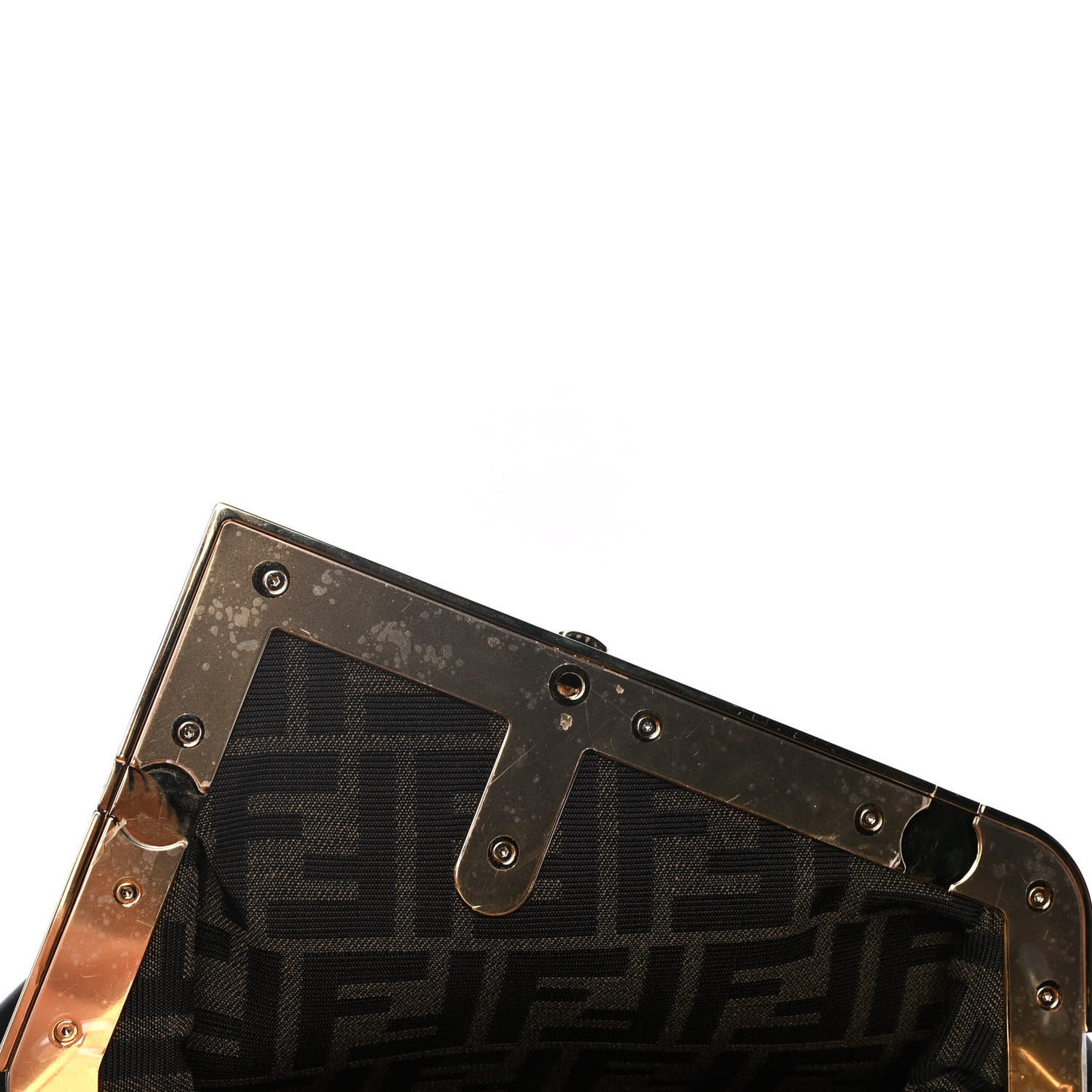 Shiny Nappa Small Fendi First Black