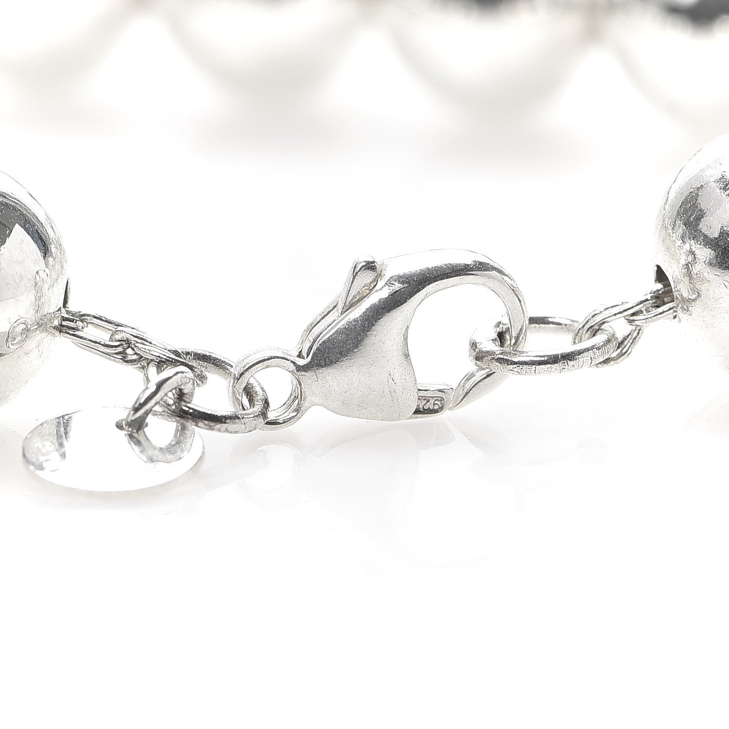 Tiffany Sterling Silver 10mm HardWear Ball Bracelet 5 of 7