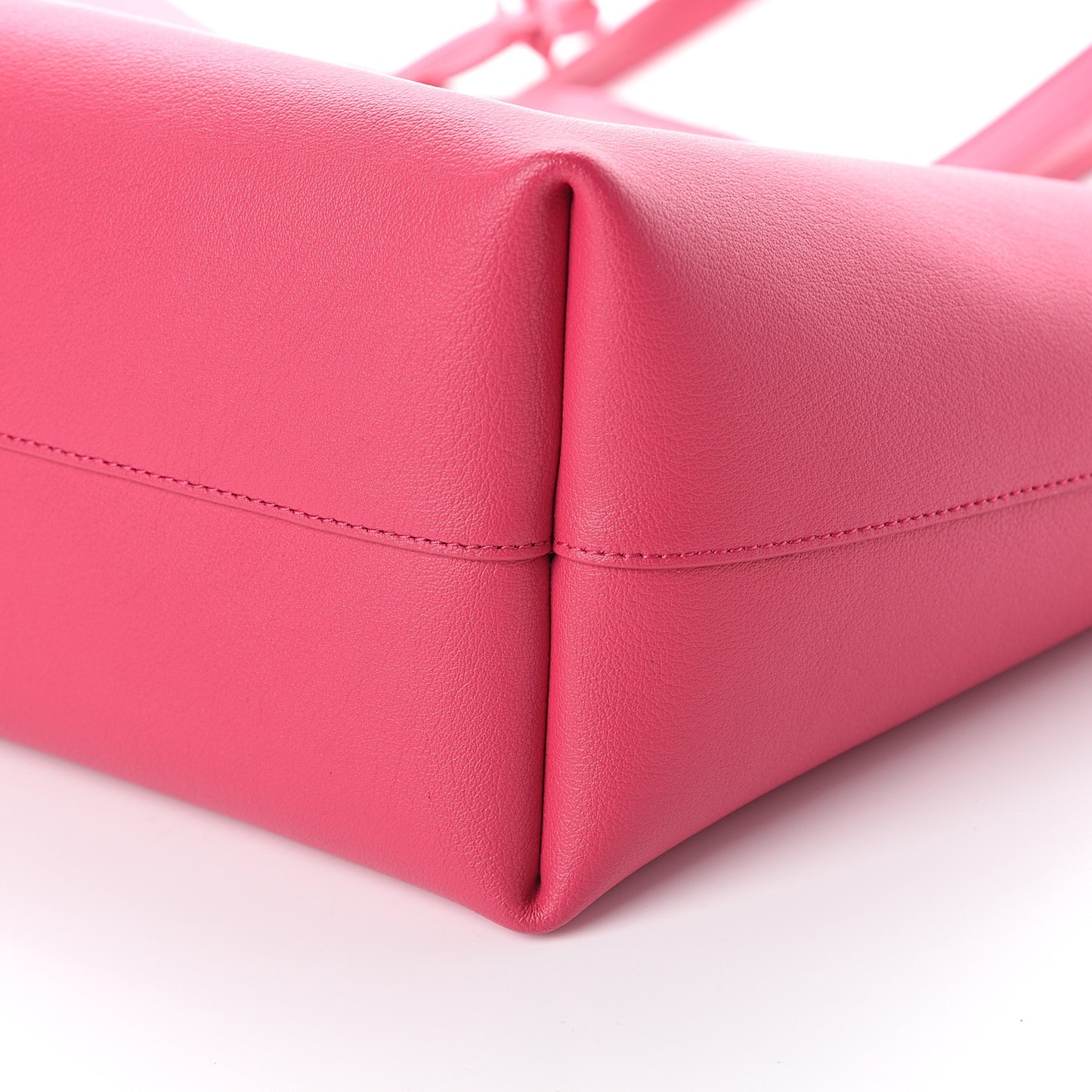 Calfskin Large Shopping Tote Fuchsia