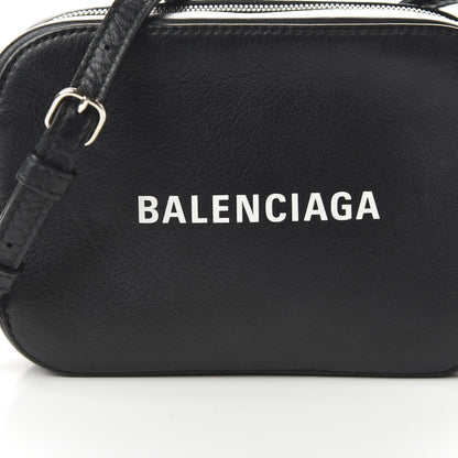 Balenciaga Calfskin Logo XS Everyday Camera Bag Black 9 of 9