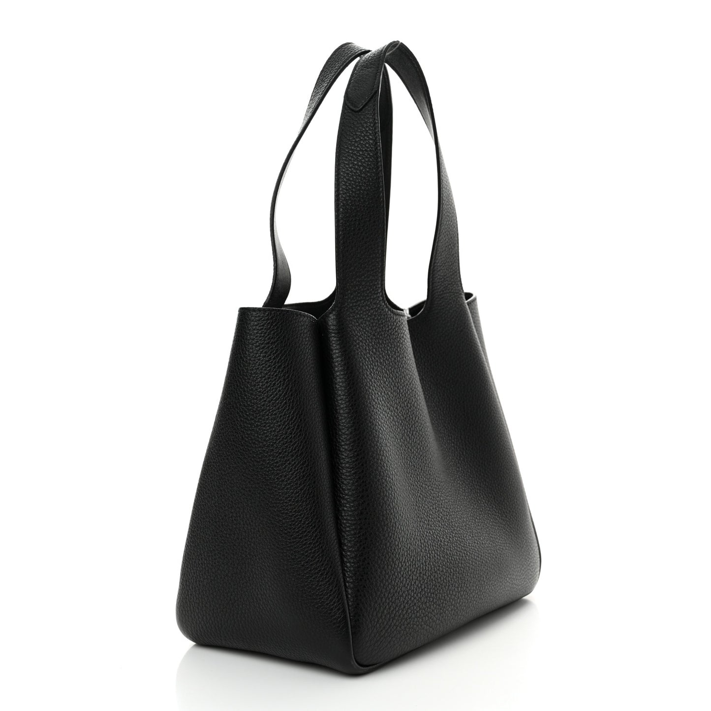 Vitello Daino Soft Small Dynamique Tote Black