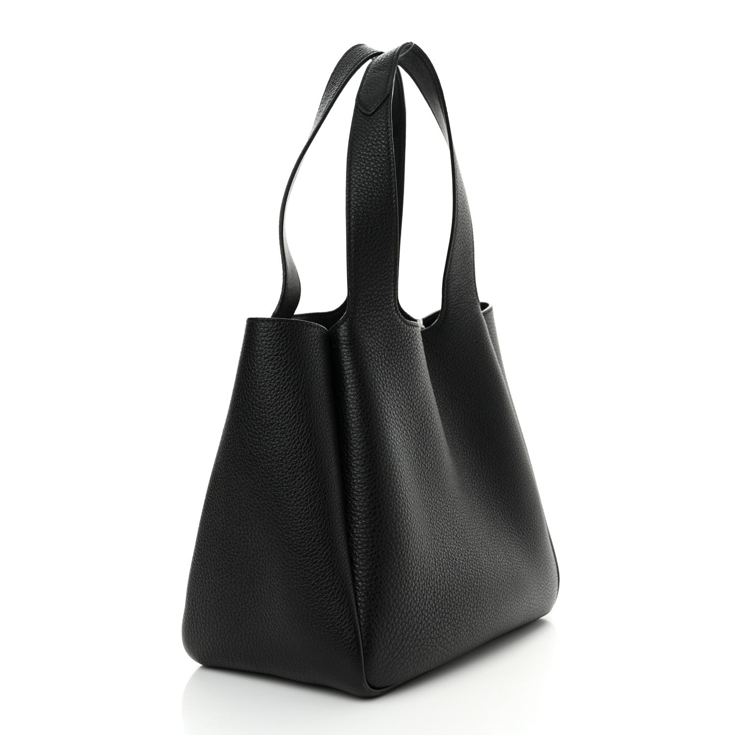 Prada Vitello Daino Soft Small Dynamique Tote Black 3 of 14