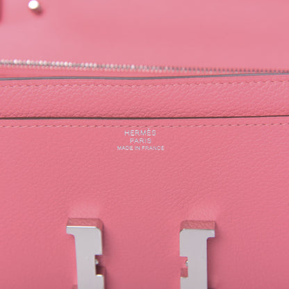 Hermes Evercolor Constance Wallet To Go Rose Azalee 6 of 11