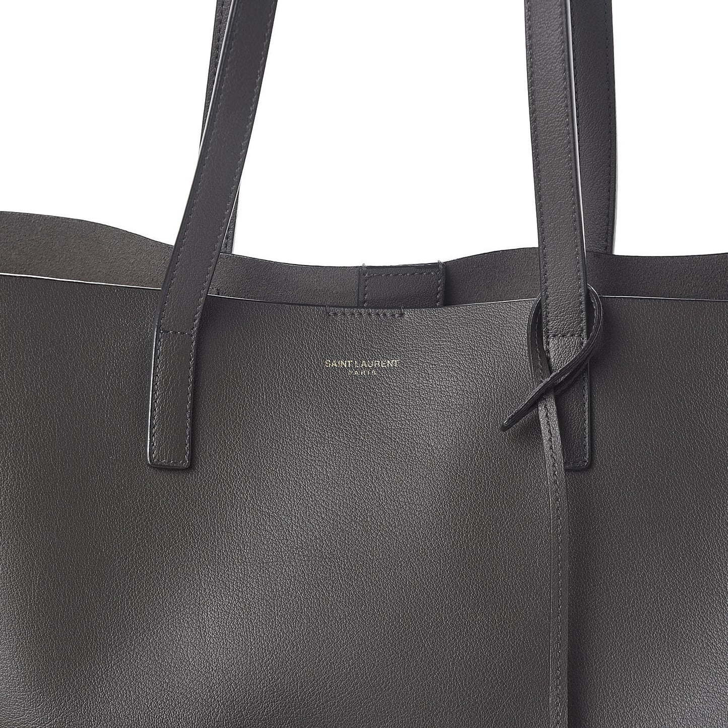 Calfskin Large Shopping Tote Dark Grey