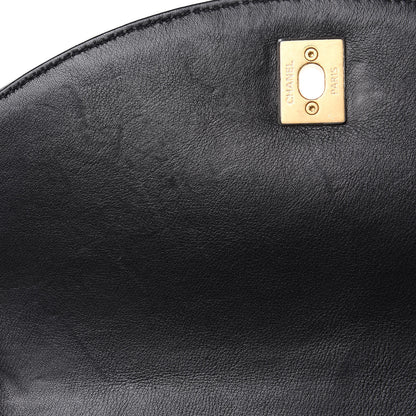 Chanel Calfskin Caviar Quilted Chain Handle Flap Black 9 of 12