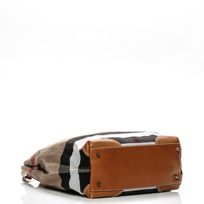 Burberry Canvas Mega Check Medium Maidstone Saddle Brown 4 of 10