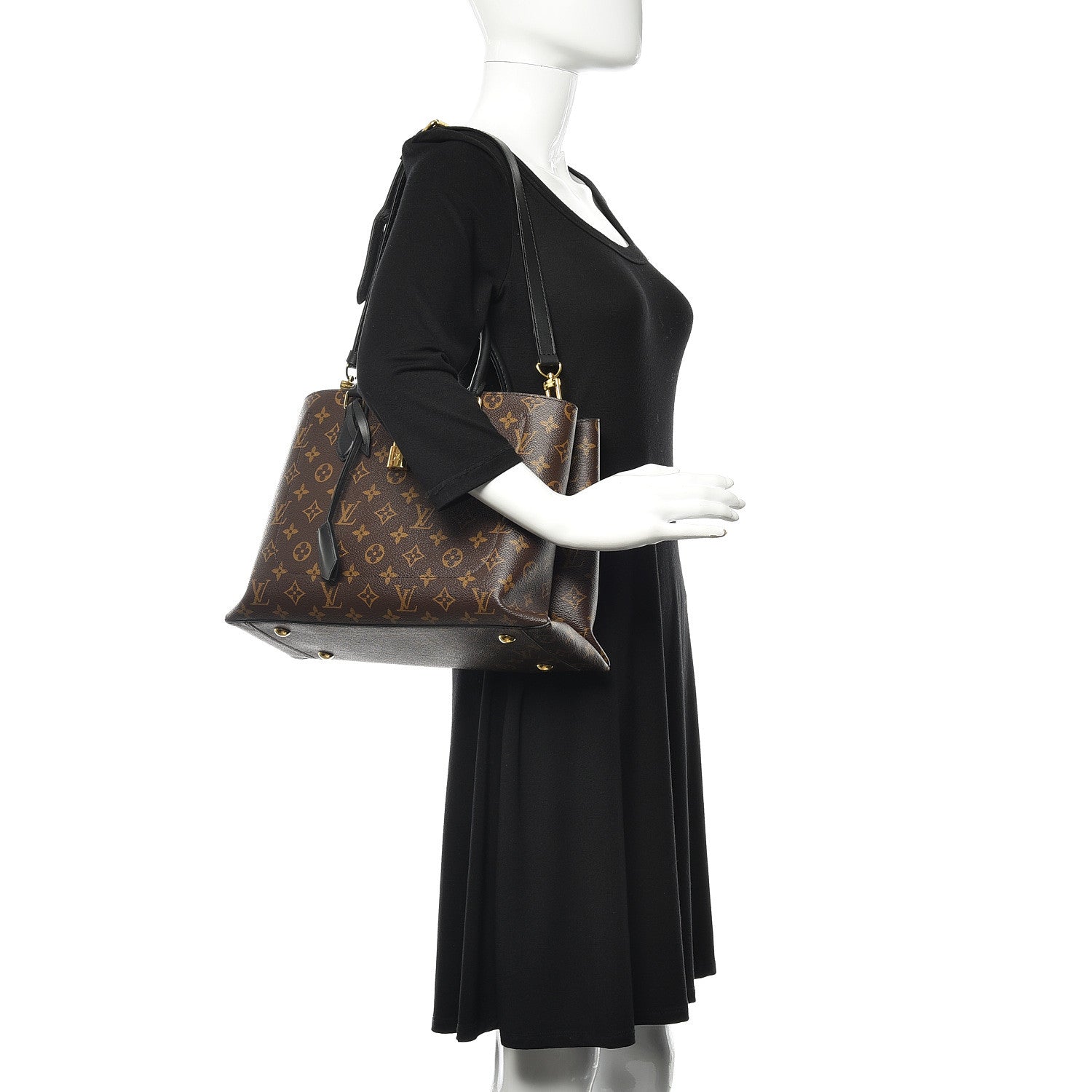 Louis Vuitton Monogram Flower Tote Black 2 of 18