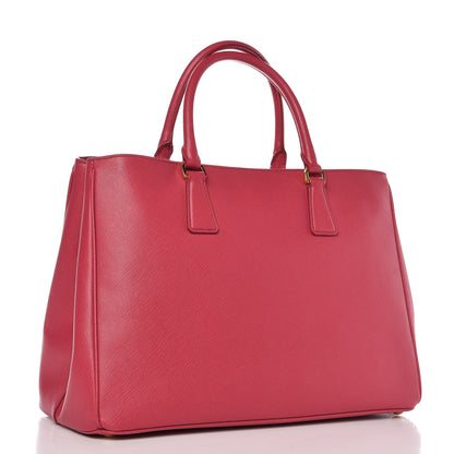 Prada Saffiano Lux Large Tote Peonia 3 of 8