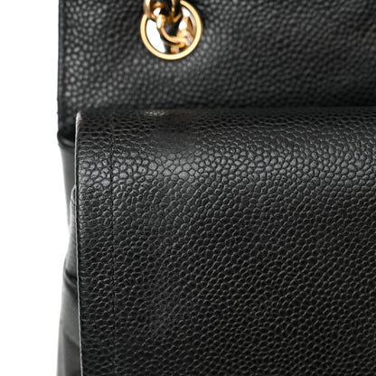 Chanel Caviar Quilted Jumbo Double Flap Black 13 of 18