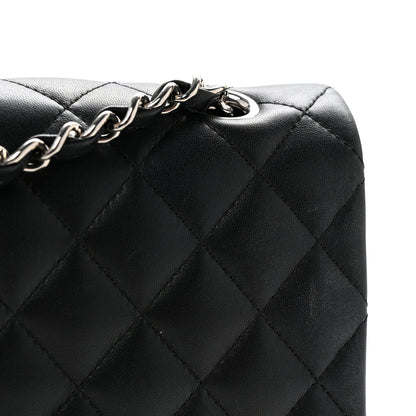 Chanel Lambskin Quilted Medium Double Flap Black 15 of 15