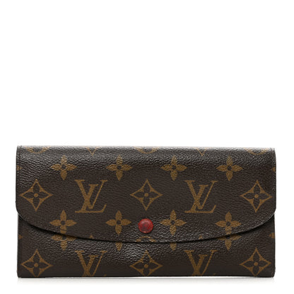 Louis Vuitton Monogram Emilie Wallet Rouge 1 of 12