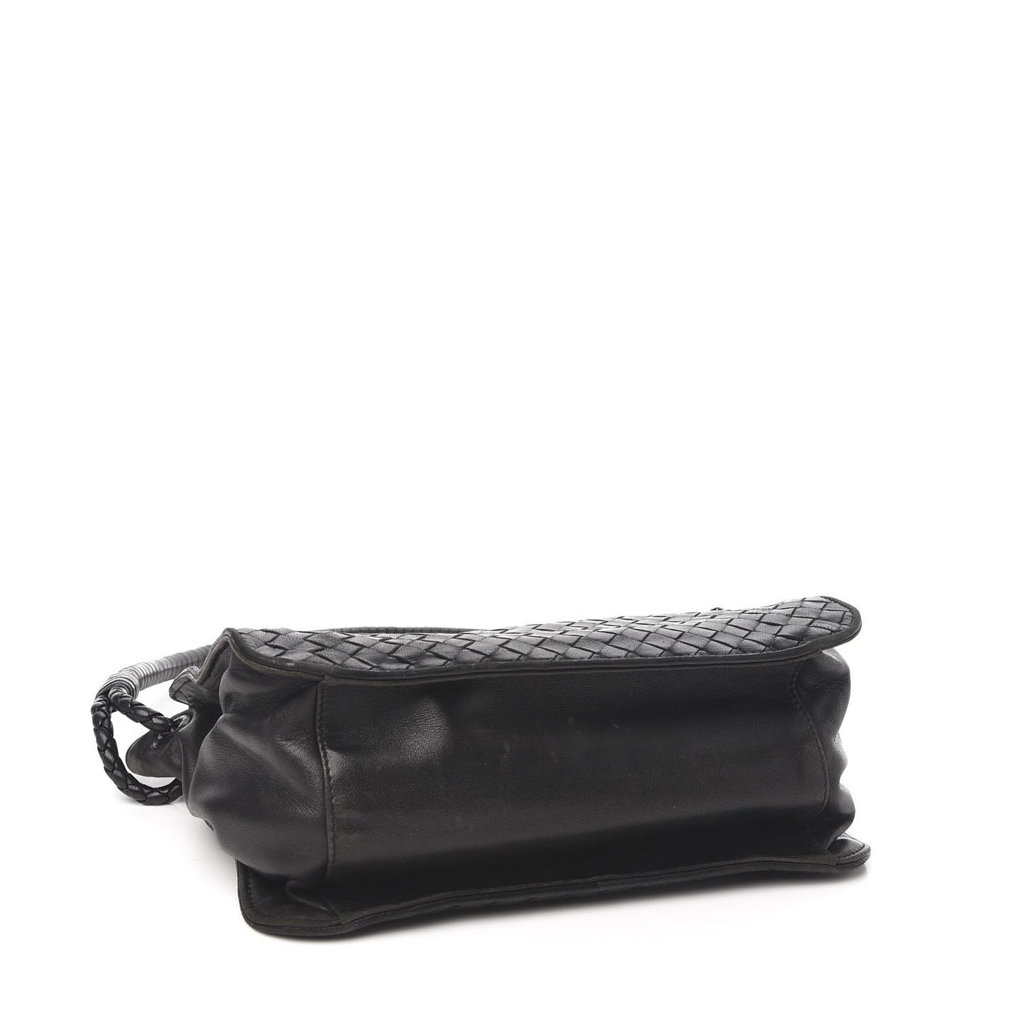Nappa Intrecciato Shoulder Bag Black