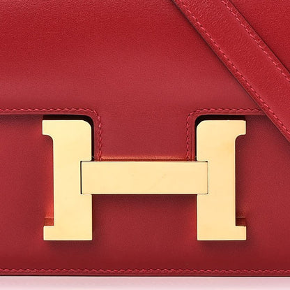 Hermes Tadelakt Constance 24 Rouge Vif 9 of 9