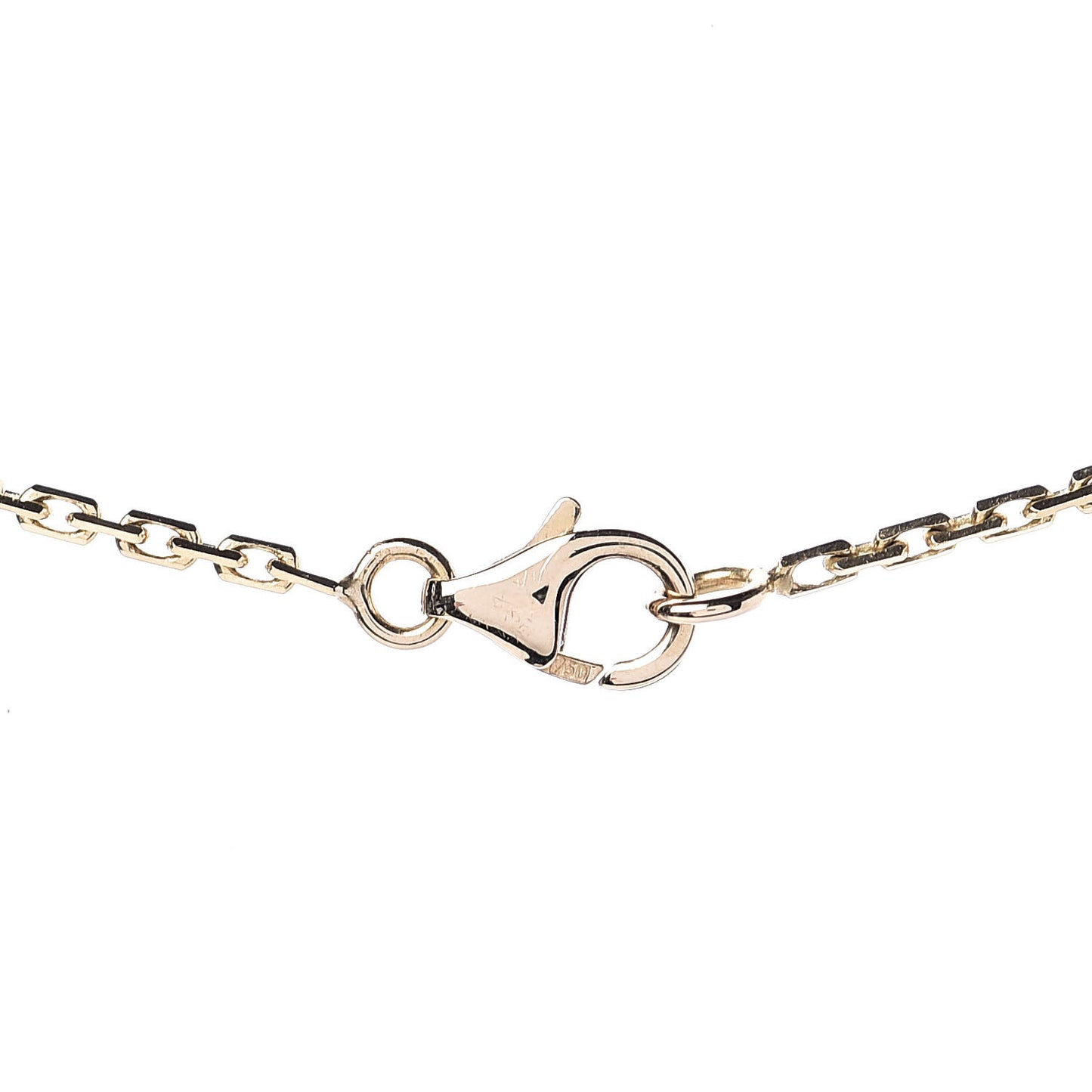 18K Yellow Gold Diamond Interlocking LOVE Necklace