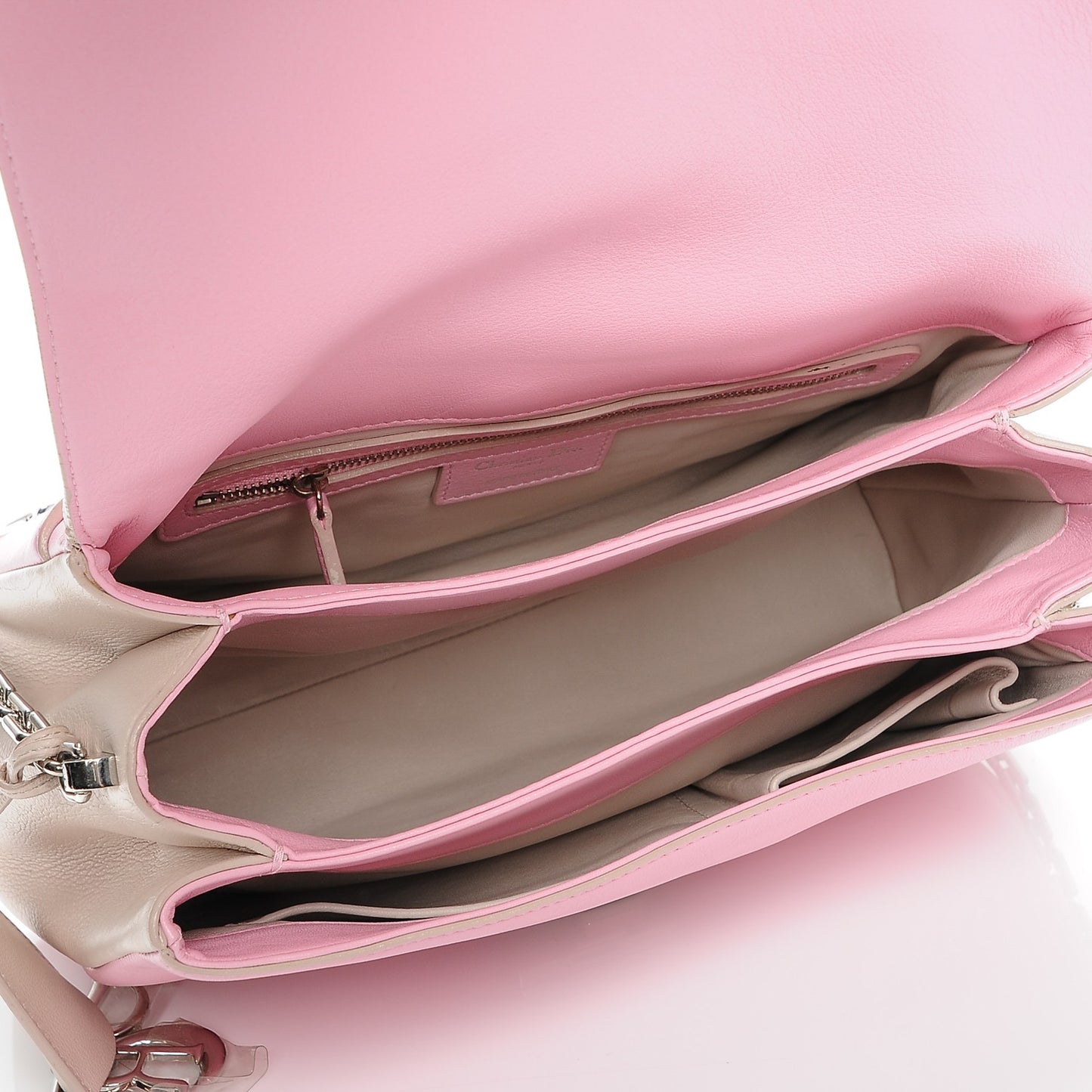 Calfskin Large Diorling Rose Candy